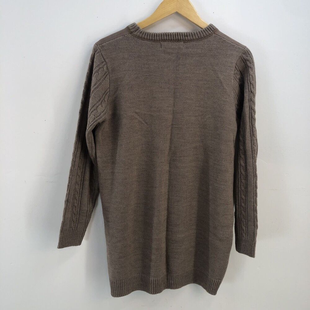NEW SIMPLY COUTURE Sweater Small Brown - Picture 2 of 8